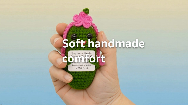 Amazon.com: Emotional Support Pickles Gifts Positive Crochet